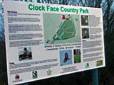 Clock Face Country Park sign