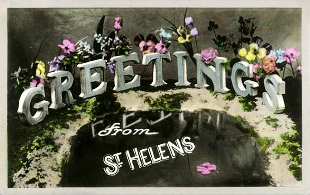 Greetings from St.Helens postcard