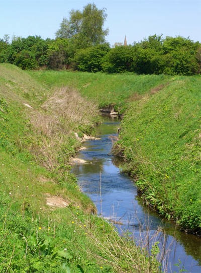 The Sutton Brook in Sutton, St Helens