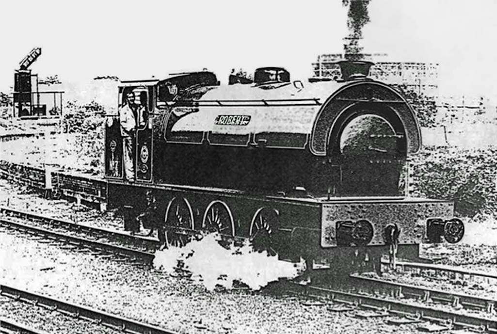 Robert one of three locos at Bold Colliery