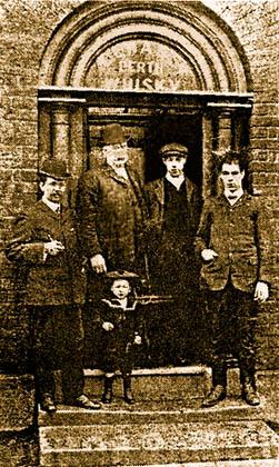 Almond family in the Golden Cross pub in Woodcock Street, 'Pudding Bag', Sutton