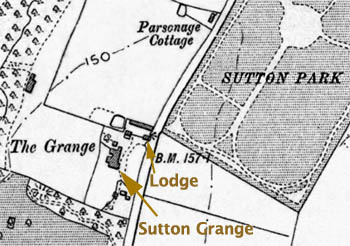 Sutton Grange to the west of Marshalls Cross Road, Sutton in 1894