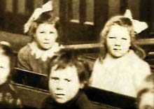 Joan Williams sat next to best friend Margaret Baines at Sutton National School c.1924