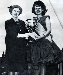 Pat Beesley as Lancashire Miners Gala Queen