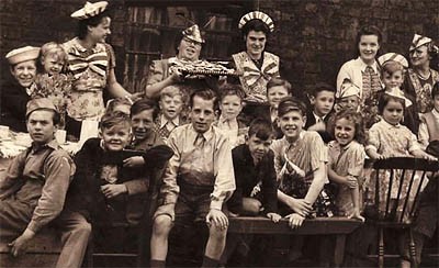 WW2 victory party in Oxley Street, Sutton, St.Helens