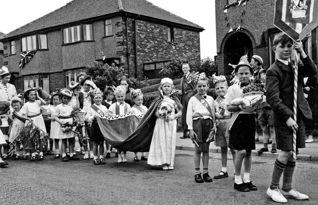 Queen's coronation celebration in Leach Lane, Sutton, St Helens 1953