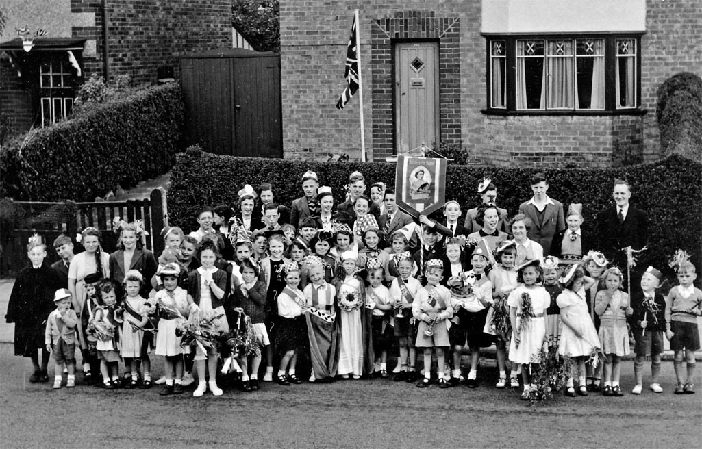 Queen's coronation celebration in Leach Lane, Sutton, St Helens 1953