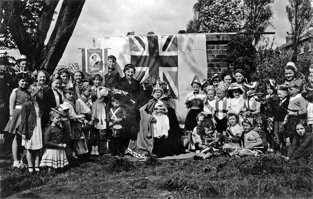 Queen's coronation celebration in Leach Lane, Sutton, St Helens 1953