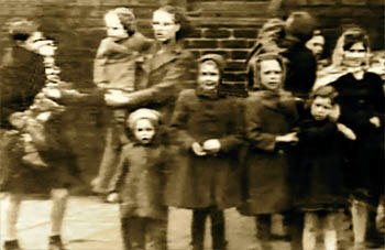 Queuing outside the Sutton Bug Empire Cinema