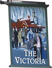 The old Victoria pub sign