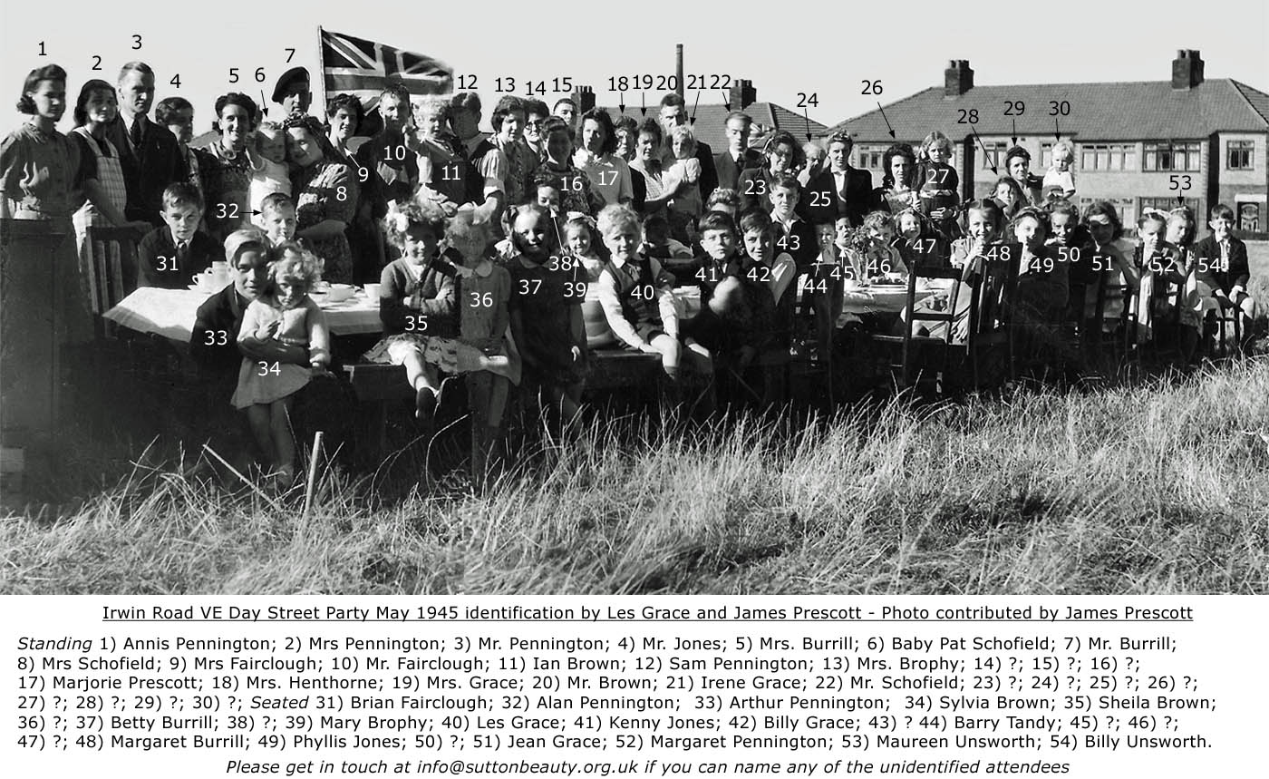 Irwin Road VE Day Photo